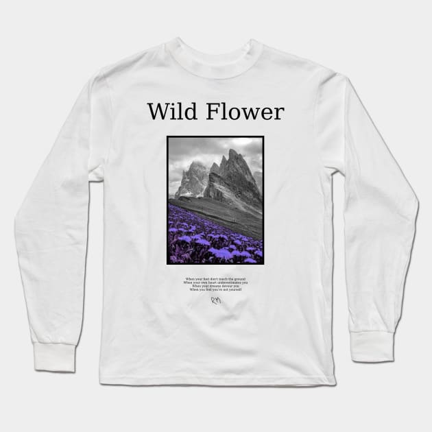 Wild Flower 2 Long Sleeve T-Shirt by ZoeDesmedt